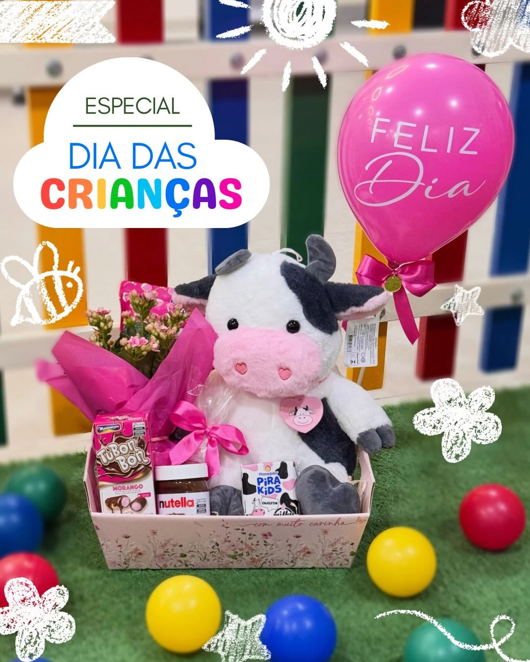 Cestas que fazem sorrir — trabalho real da Oi Flor